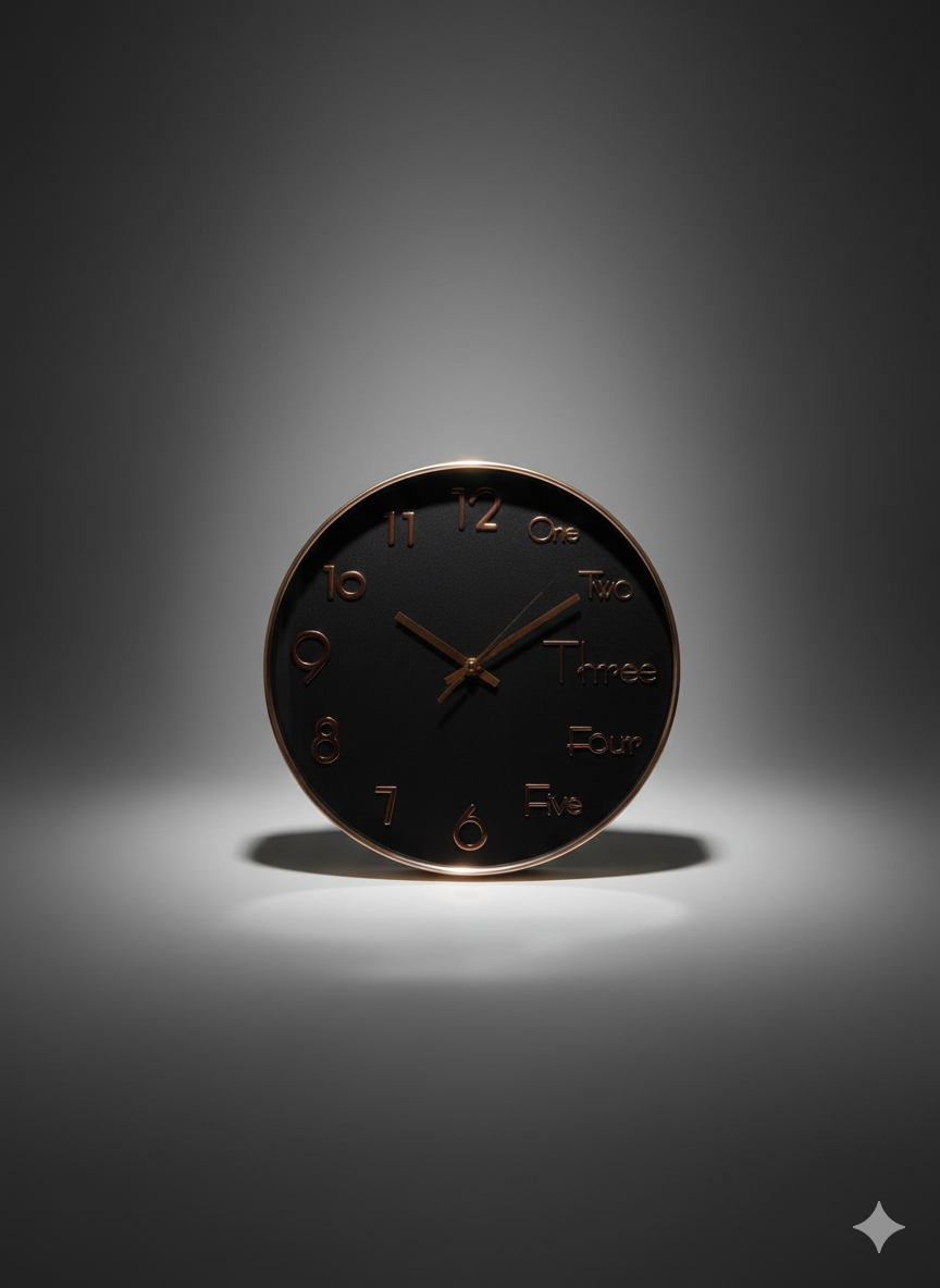 Chrono Noir Signature Clock